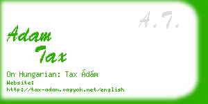 adam tax business card
